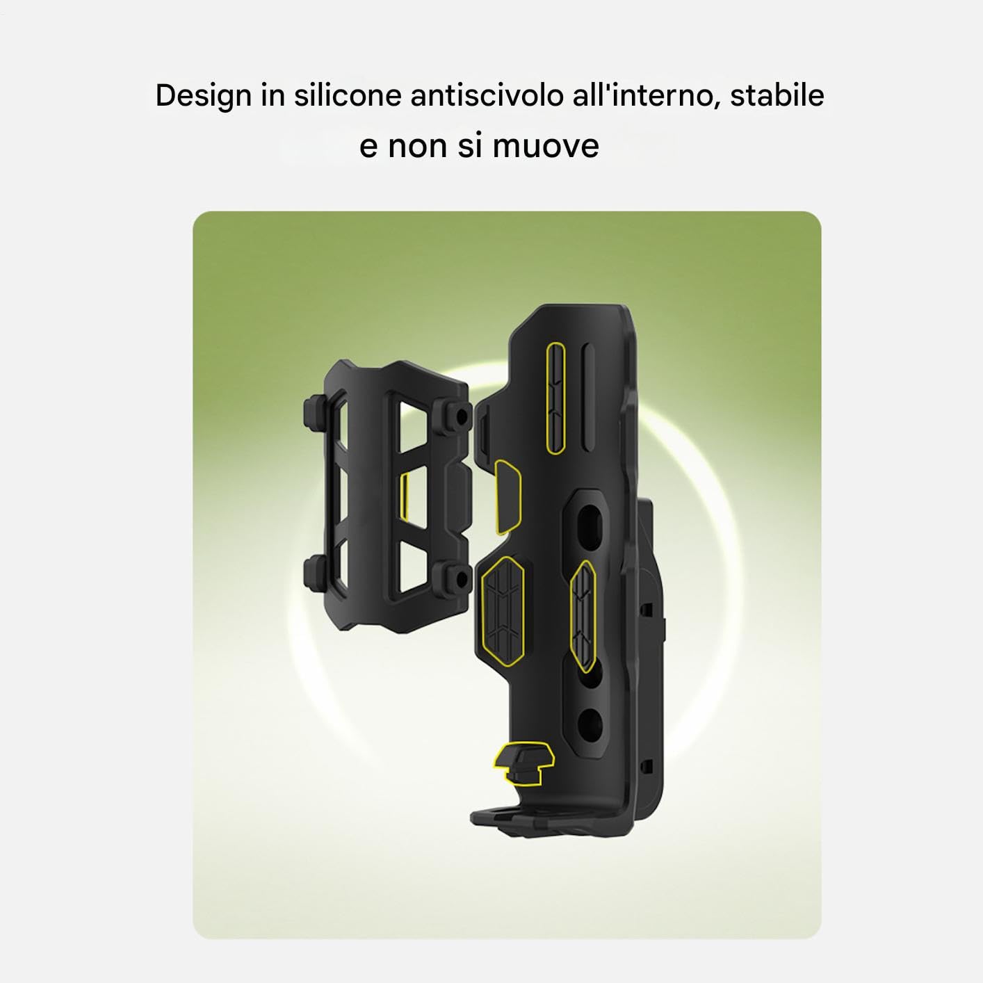 Portabicchieri per Bici | Morsetto Automatico Adattivo per Portabottiglie | Supporto Bevande Girevole 360 Gradi per Bici Strada Manubrio Ciclismo
