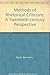 Methods of Rhetorical Criticism: A Twentieth-century Perspective