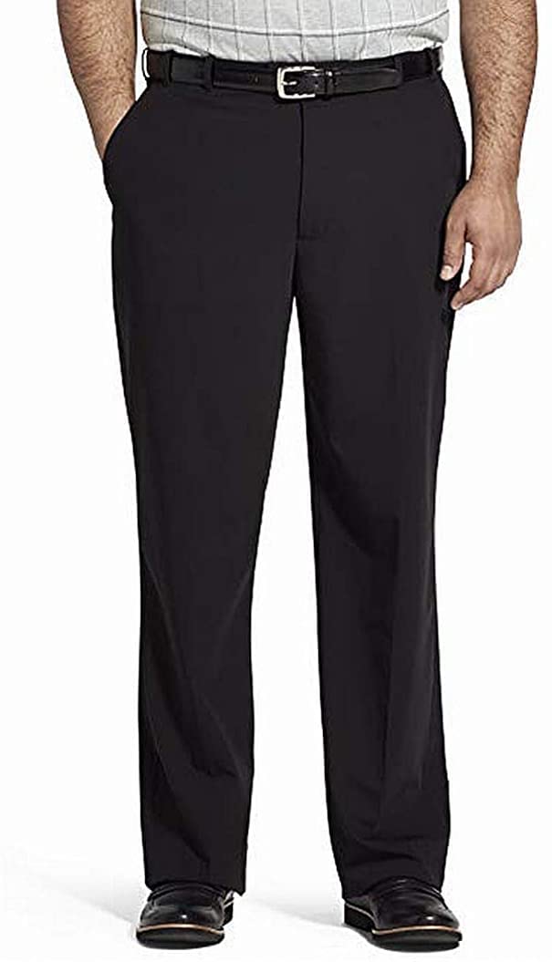 Van Heusen Mens Big and Tall Flex Flat Front Oxford Chino Pant