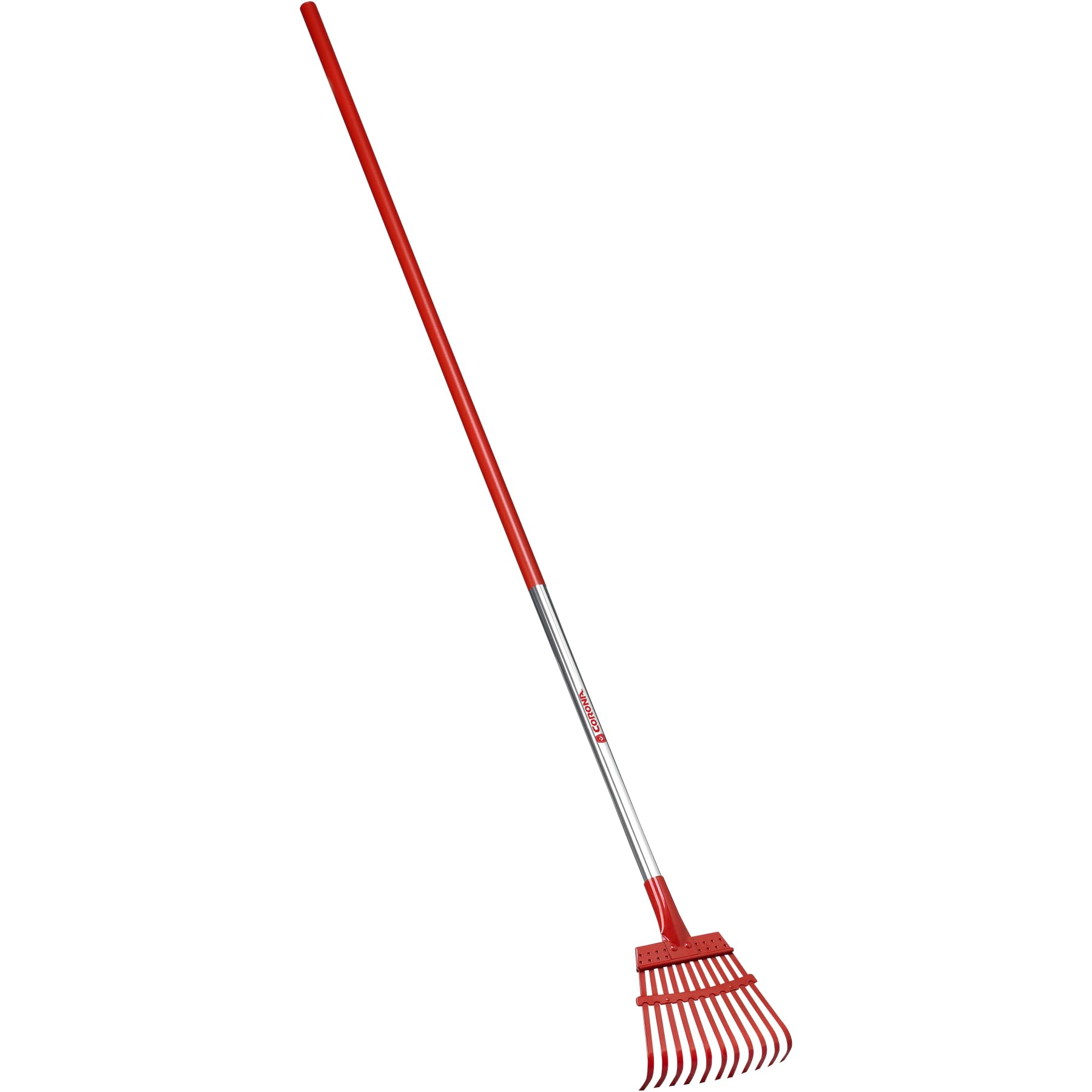 Corona RK 62060 Fixed Tine Shrub Rake, Aluminum Handle, 8-Inch Wide