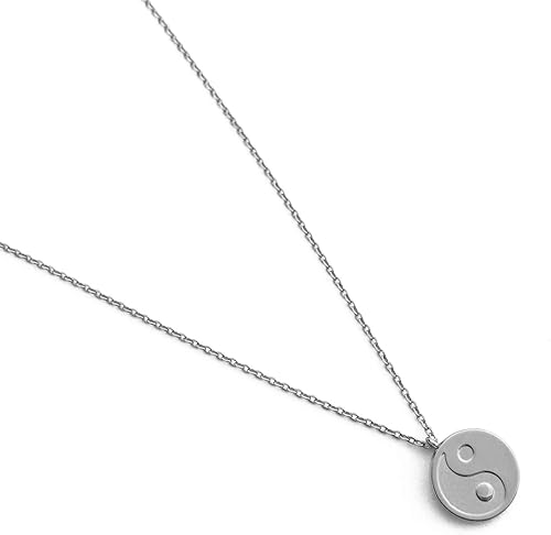 Miniatura 2 de Honeycat Mini collar con dije de Yin Yang en oro rosa o plata Joyería minimalista y delicada