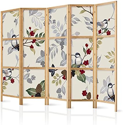 murando Room divider 135x171cm / 54"x68" 3 pieces non woven fabric German quality room divider wood design pattern hand made Home office Japan p-A-0009-z-b