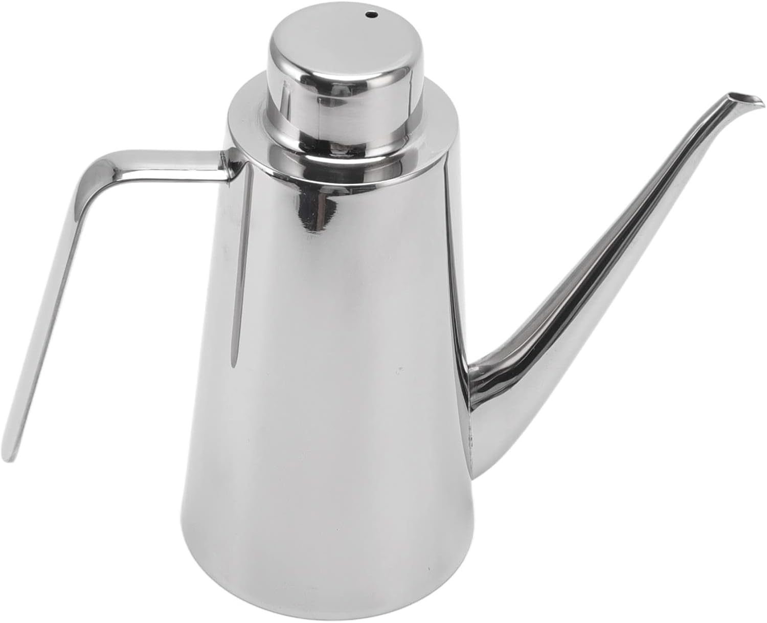 Large 850ml 304 Stainless Steel Olive Oil Vinegar Dispenser Bottle, Stainless Steel Oil Pot with Leak Proof Design, Mirror Finish Kitchen Accessories for Home Restaurant