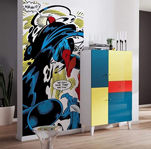Komar Marvel IADX2-069 Non-Woven Photo Wallpaper Spider-Man Retro Comic Size: 100 x 200 cm (Width x Height) - Image 4