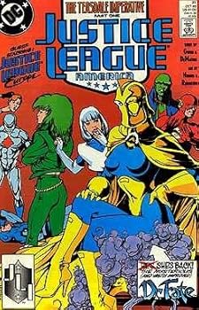 JUSTICE LEAGUE AMERICA #31 (1st Adam Hughes Art)