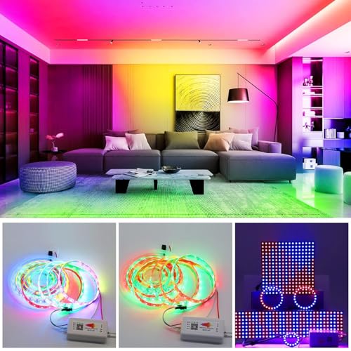 Image of SP107E Bluetooth LED Controller Addressable WS2812B WS2811 SK6812 RGBIC Strip Matrix Music Sync DIY Party Home Wedding Lighting App Control