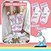 Queenshin Mermaid Tail Scale Girls Novelty Socks Cute Cartoon Funny Fashion Kids Ankle Socks 6 Pairs 5-8Y Birthday Gift Christmas Stocking Stuffers