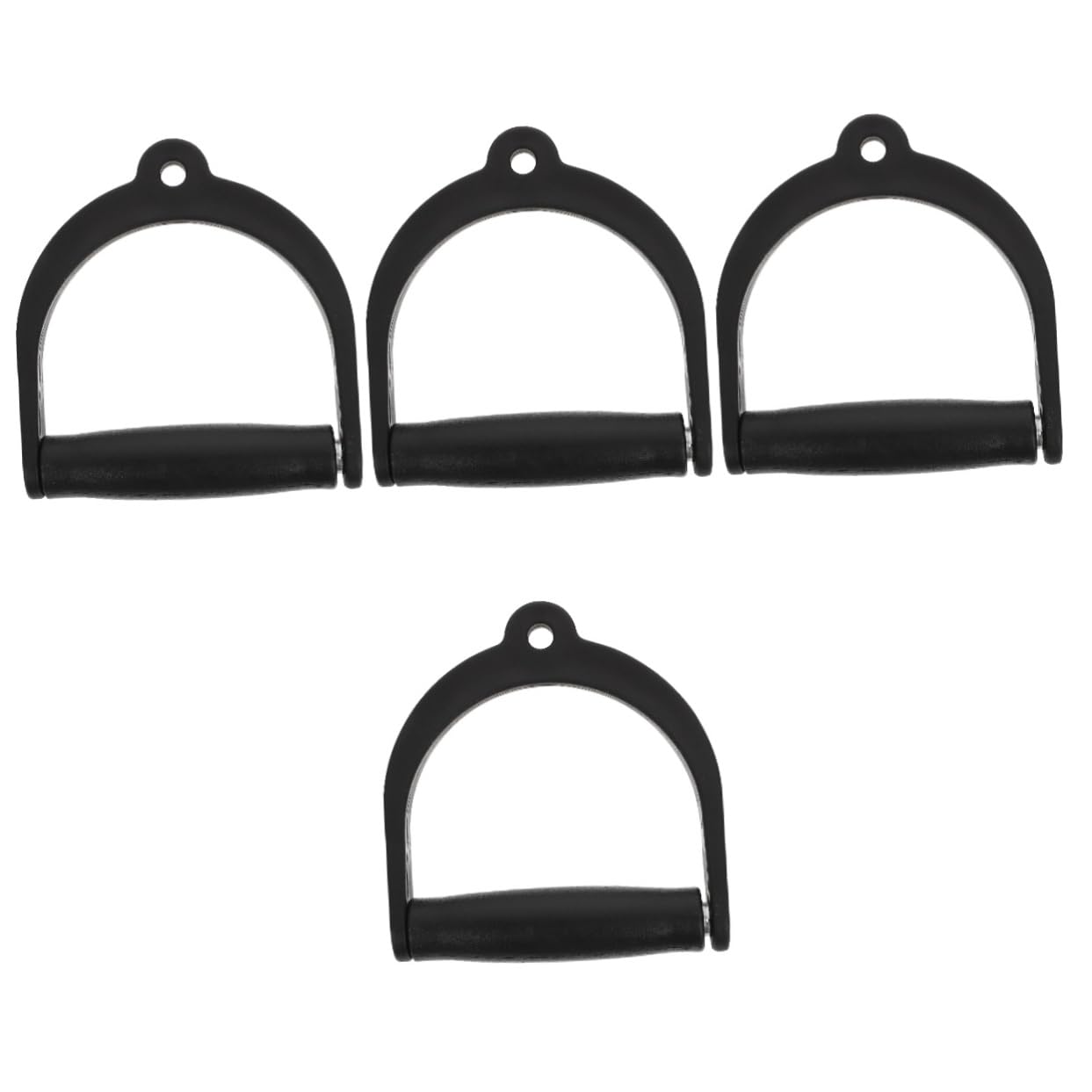 POPETPOP 4 Impugnatura Fitness Antiscivolo in Plastica Durevole per Palestra e Allenamento Casa Maniglia Ergonomica Resistente per Accessori Fitness e Elastici