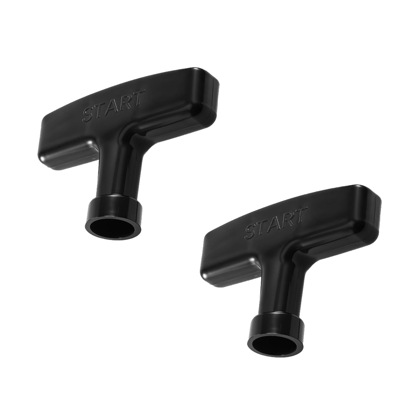 2 PCS Pull Cord Handle,Gasoline Engine Recoil Starter Handle Grip,Durable Pull Handles Replacement for Lawn Mower Chainsaw Trimmer Generator Sturdy Ergonomic Easy Start Universal Accessory (Black)
