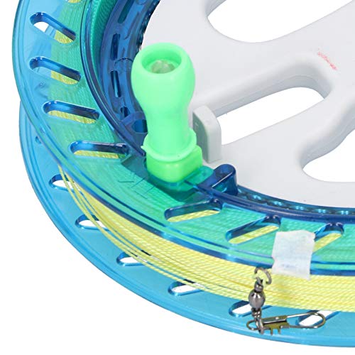Dilwe Kite Reel, Leichter ABS Griff Flying Winder Tool Blade Hollow Kite Reel mit 200 Meter Schnur