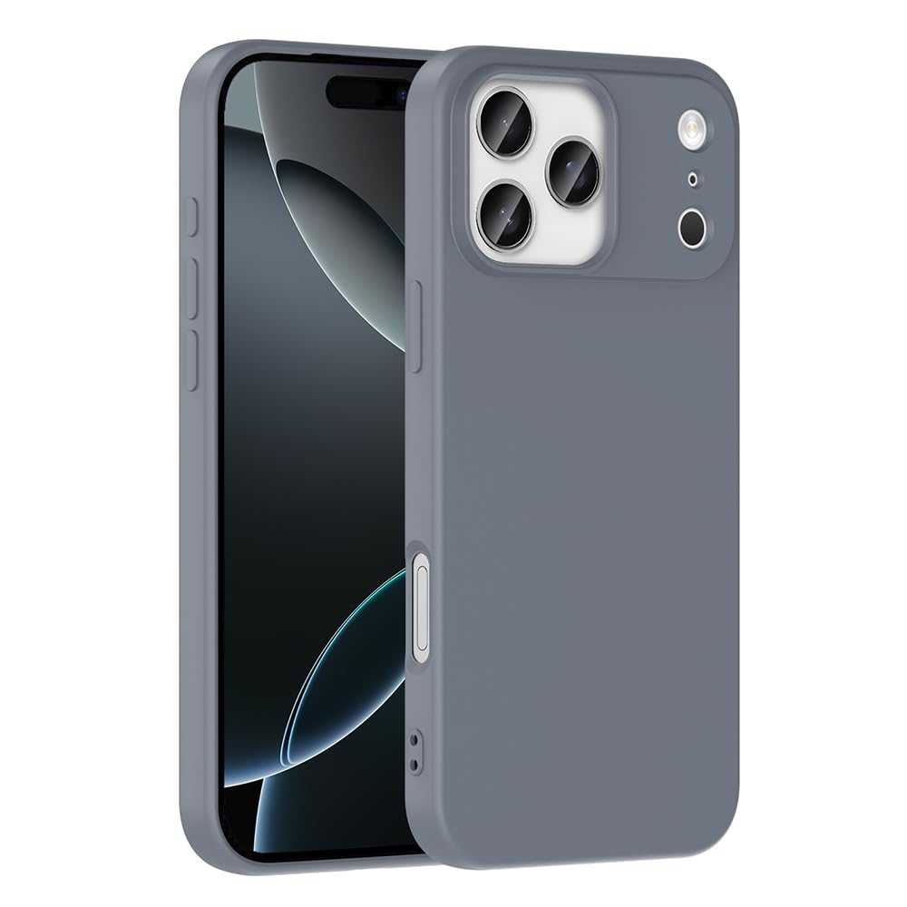 Zore Apple ile uyumlu iPhone 17 Pro Kılıf Zore Mara Lansman Kapak Gri