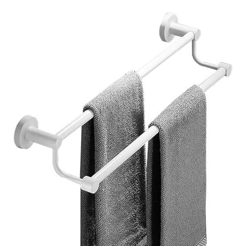 Porte-serviettes mural blanc pour optimiser la salle de bain et cuisine
