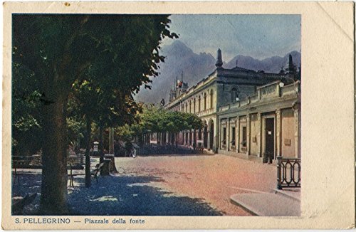 1931 San Pellegrino - Bergamo, Piazzale della fonte - FP COL VG Cartolina Postale