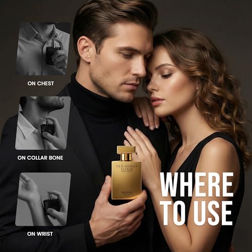 Image of Arabian Aroma Old Money Elixir Eau de Parfum, Warm Vanilla, Coffee & Spice Long Lasting Luxury Perfume, 50ml.