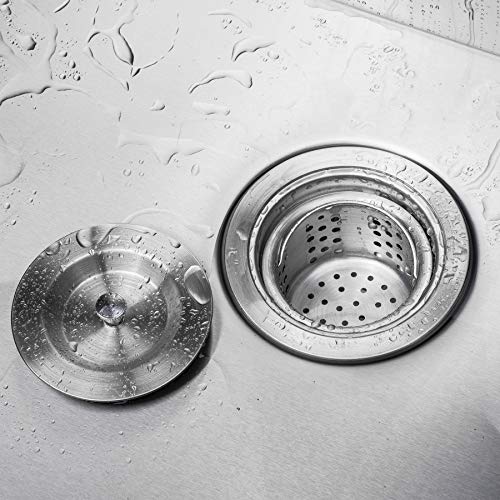 AKDY Handmade Workstation Ledge 33-inch Topmount Kitchen Sink Single Bowl in Stainless Steel 33" x 22" x 9" with Drying Rack & Cutting Board