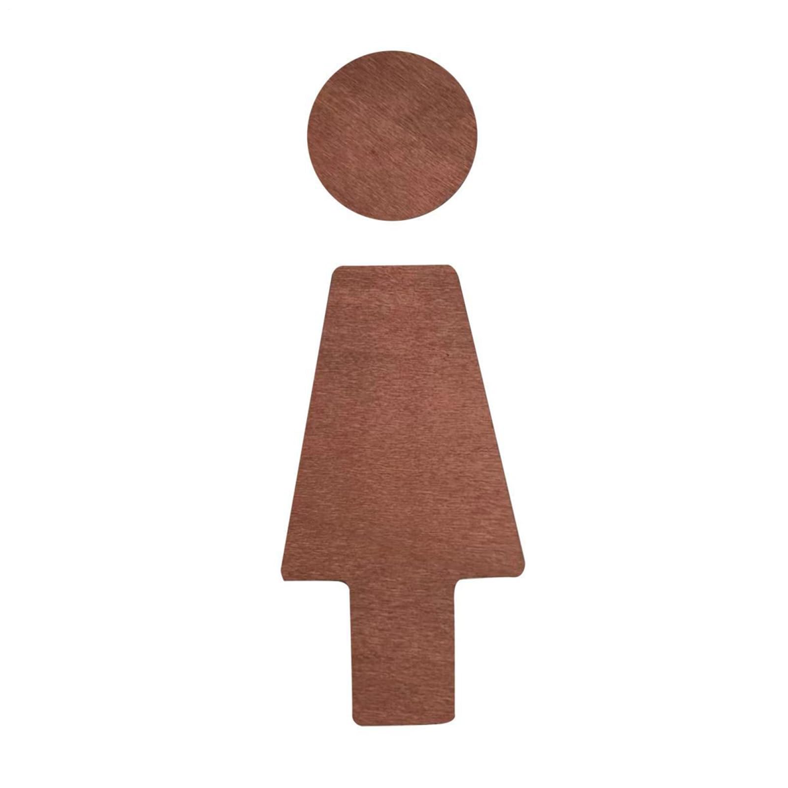 del bagno in legno - Segnale di toilette moderna, marcatore della porta WC facile, placca gabinetto resistente, elegante indicatore | Pratico per lavoro, hotel, negoz
