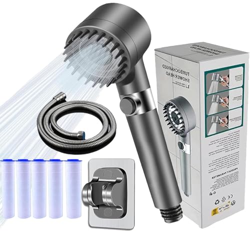 2026New year Filtered Shower, Portable Shower with 3 Spray Modes, Adjustable On/Off Shower Head...