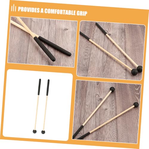 Set de 2 baquetas de percusión con mango de madera miniatura 7