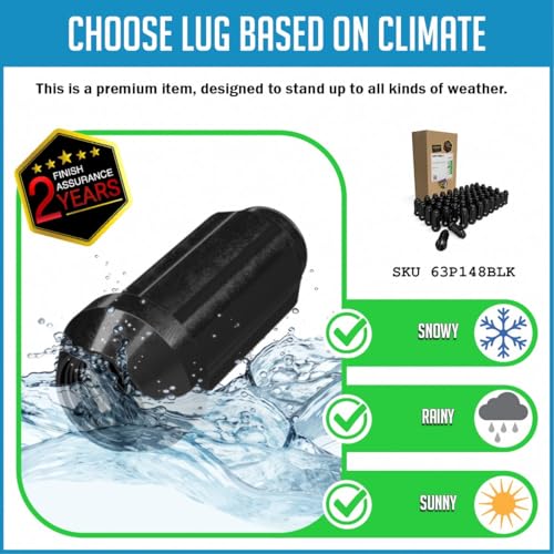 Image of Wheel Accessories Parts Premium Spline Lug Nuts 2 Year Warranty 60 Pcs M14x1.5 14x1.5 Thread 2.00 inch Long Black 6 Spline Hex Fits Chevy Silverado | Ford F Series | GMC Sierra| RAM|