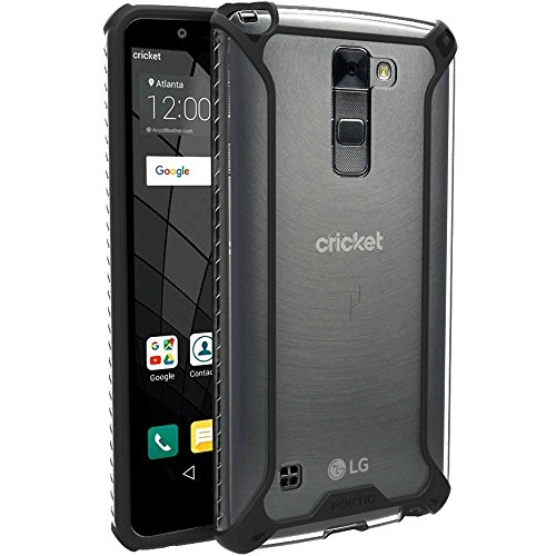 Poetic Affinity-LG-Stylo2-Blus-Black LG Stylo 2 Plus Case, Affinity Series Premium Thin/No Bulk/Slim fit/Clear/Dual Material Protective Bumper Case - Black/Clear [Does Not Compatible with LG Stylo 2]