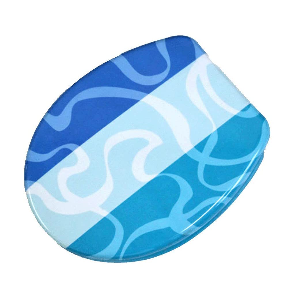 MOBYGKFY Toilet Lid - Seat Will Slow Close, Never Loosen and Provide the Fit, Highly Stylized
