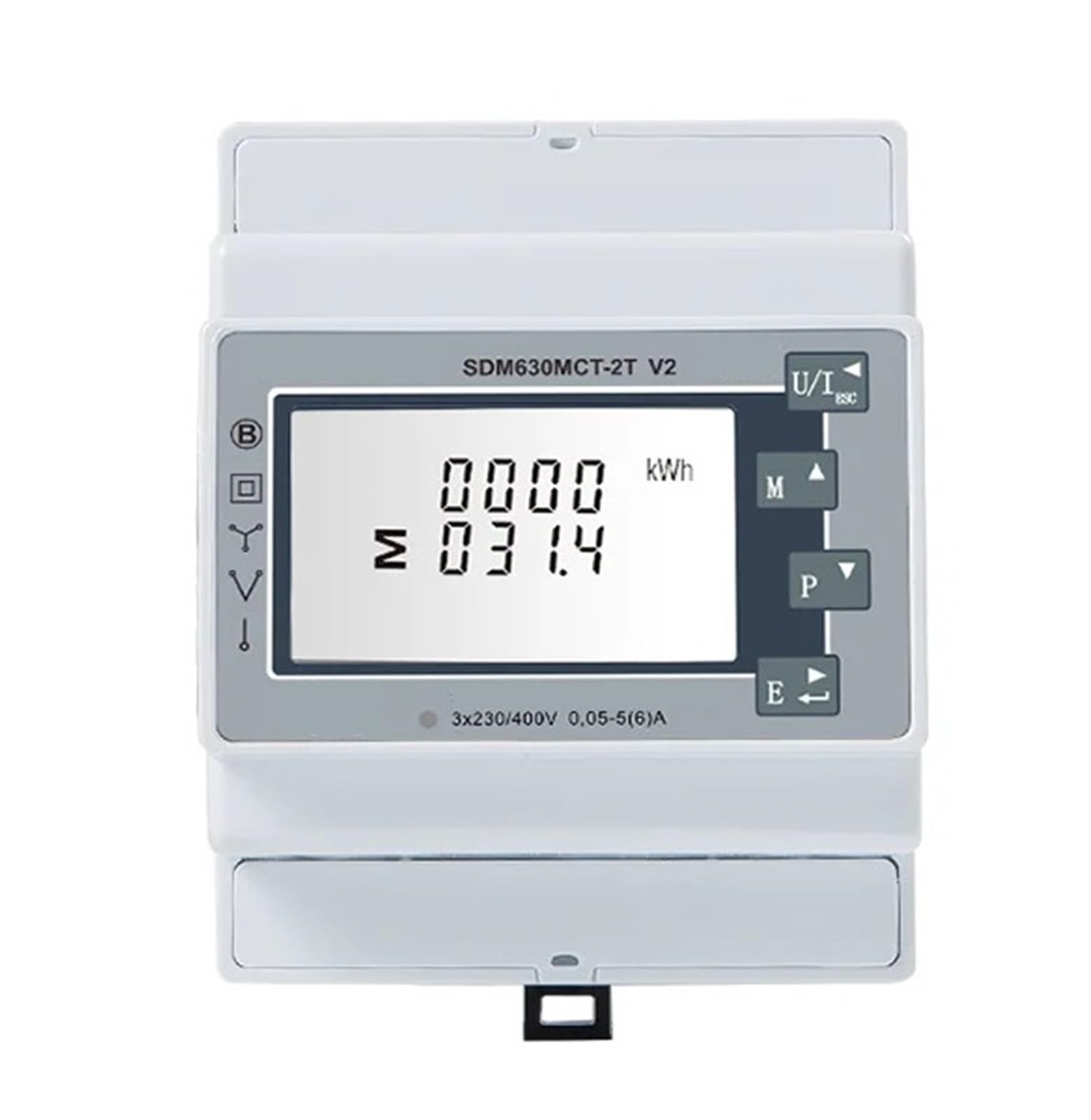 WQGQPXOB Power Meter SDM630MCT-2T V2 5A CT Connected Dual Input Multifunction RS485