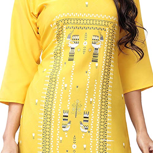 Image of 1 Stop Fashion Women's Crepe Regular Kurta