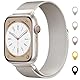 Original Milanaise Ersatzarmband Kompatibel mit Apple Watch Armband 40mm 42mm(Series 10) 41mm 38mm, Elegant Magnetische Metall Edelstahl Armbänder für iWatch Series 10 9 8 7 6 5 4 3 SE 2 1
