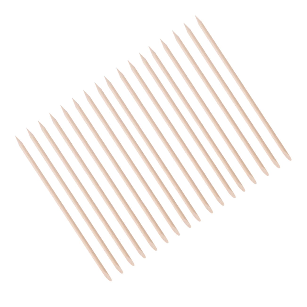 IWOWHERO Nail Art Stick Orange Wooden Manicure Tool Cuticle Pusher Cleaner for Nail Polish Removal