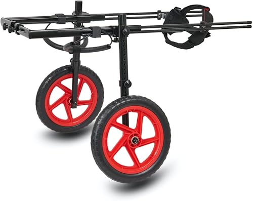 Miniatura 4 de Pro Series - Ruedas para perros para patas traseras, brazos laterales de fibra Hyperlight, neumáticos de espuma todo terreno para todos los perros,