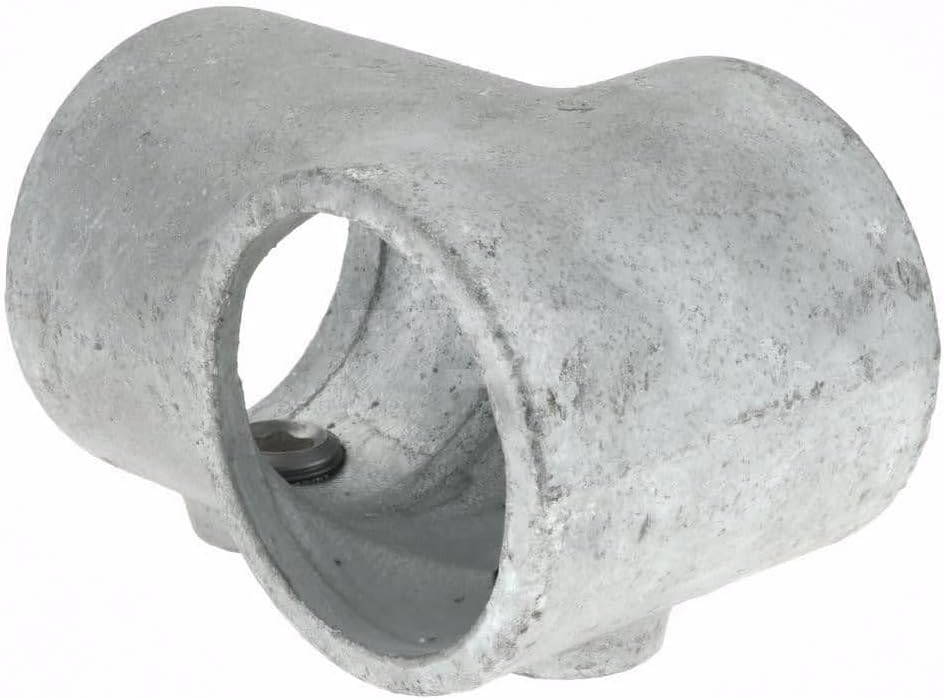 Galvanized Structural Pipe Rail Fitting: Single Socket Tee for 1-1/2" Pipe