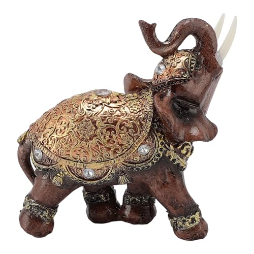 RASTKY Statua in Resina di Elefante Simbolo di Fortuna e