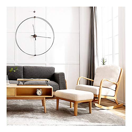 Pig Middle I Adults Rocking Lounge，Relax Rocking Chair Beige Lounge Chair Relax Chair With Soft Cushion With Comfortable Padded Seat Y-29