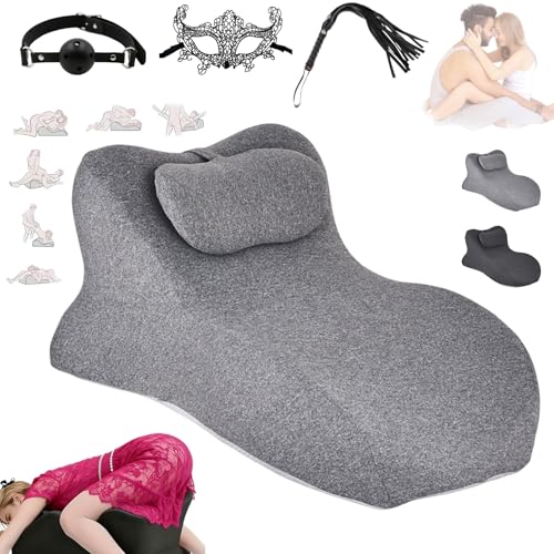 Noleva Sex Pillow, Almohada Cómoda Noleva, Almohada De Intimidad - Noolie, ángulo Ergonómico De 27°, Soporte Específico, Estimulación Mejorada Del Punto G, For Un Amor Más Fácil Y Sin Dolor(Gray)