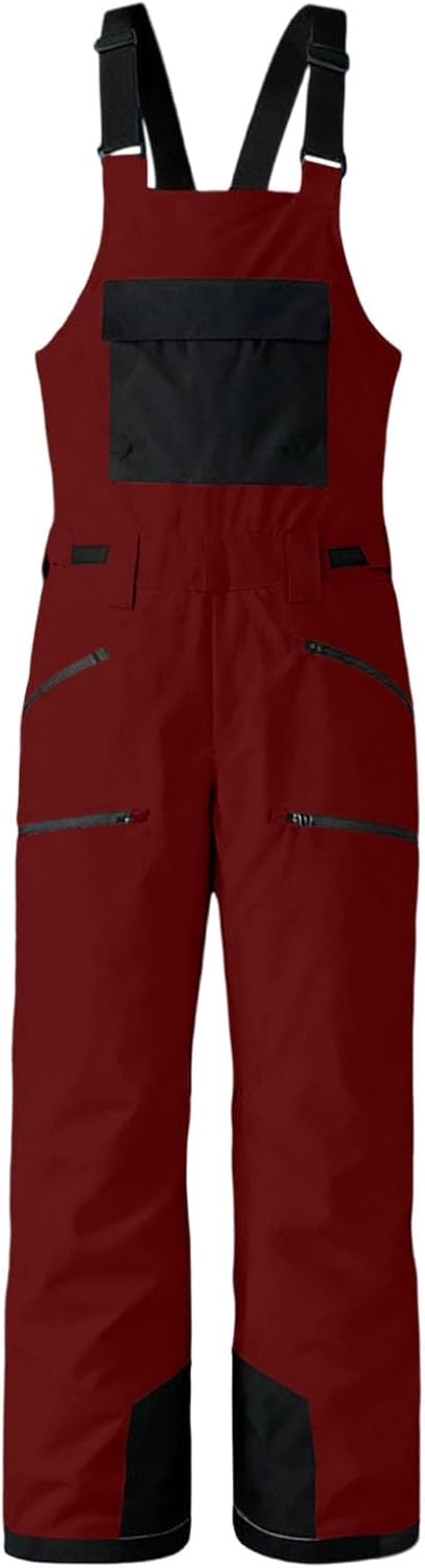 Snow Pants Womens Snow Bibs Ski Pants Winter Waterproof Insulated Bib Snowboard Pant Ski Jumpsuit Coveralls Overalls