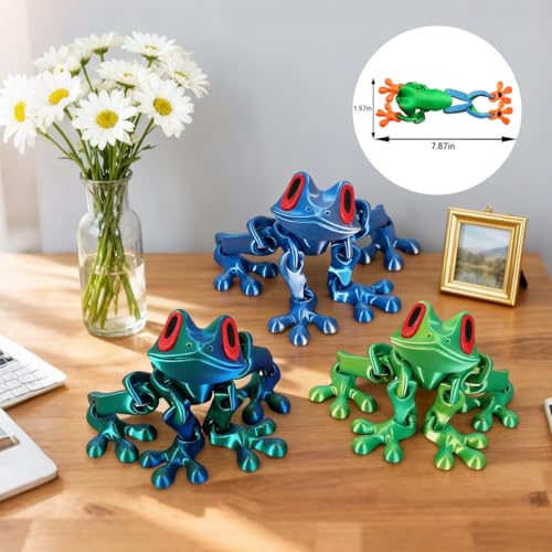 Imán decorativo para refrigerador rana magnética 3D miniatura 3