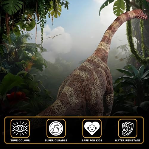 Image of Brachiosaurus Toy Dinosaur Action Figure, Realistic Brachiosourus Big Dinosaurs Toys for Kids, Brachiosaurus Dinosaur Toy for Play and Display, Jurassic Dino Toys for Boys & Girls (Brachiosaurus)