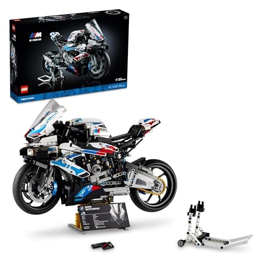 LEGO Technic BMW M 1000 RR Motorbike Model Kit for Adults, Build and Display Motorcycle Set with Authentic Features, Vehicle Gift Idea for Men, Women, Him or Her 42130