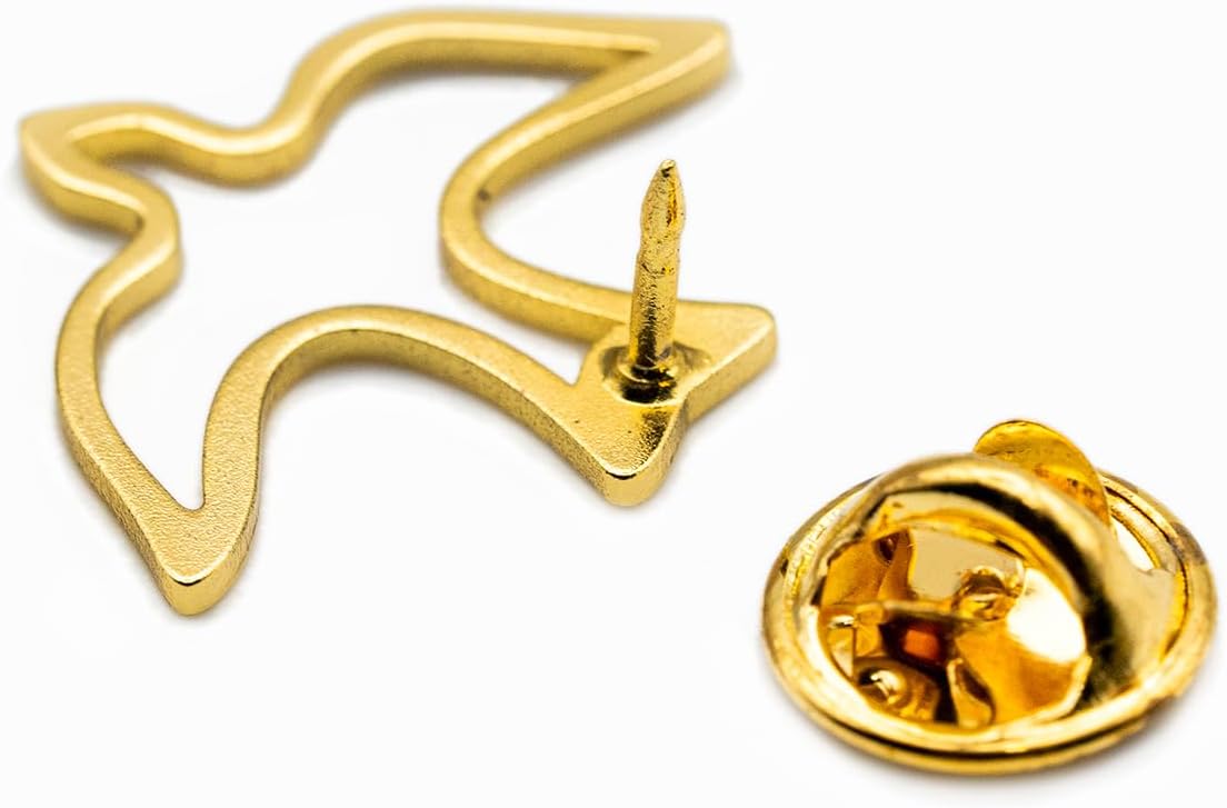 Catholic Town Holy Spirit Dove Lapel Pin, Gold Tone (HSP-G) - Image 4