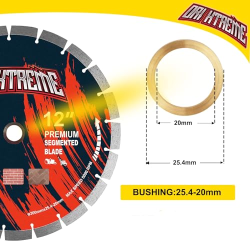 Image of 12 Inch Diamond Saw Blade 2Pcs, General Purpose Segmented Blade