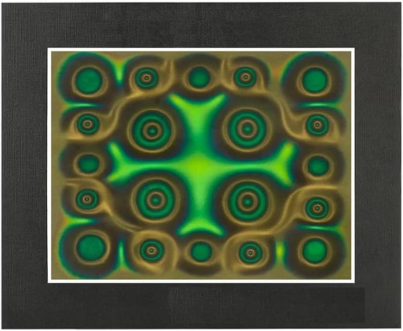 Magnetic Observation Film, 6X4 inches Green Magnetic Field Display Film, Magnetic Flux Display, Magnetic Field Detector, Reusable