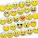 MORCART 28 Stück Emoji Magnete Kühlschrankmagnete lustige Smiley Magnets Dekorative für Magnettafel, Kühlschrank, Whiteboard, Küche, Tafeln, Pinnwand Büro Kinder und Erwachsene Geschenk 30x30mm