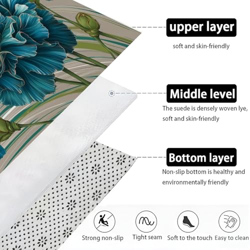 Tapis de propreté intérieur absorbant pour sol propre et sec
