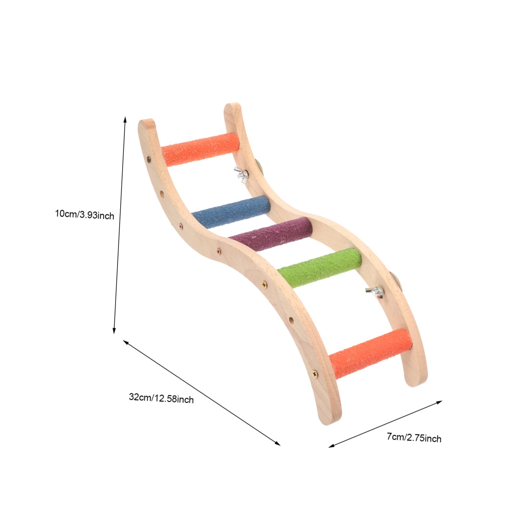 BESPORTBLE Parrot Ladder Toy Bird Grinding Toy Parrot Cage Hanging Ladder Plaything Random Color