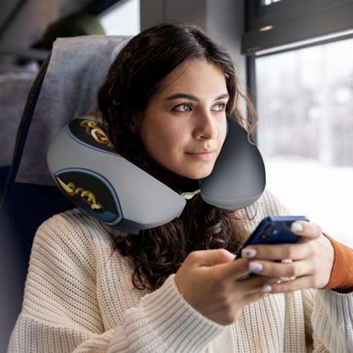 Almohada de Espuma Viscoelástica para Viaje Negra miniatura 6