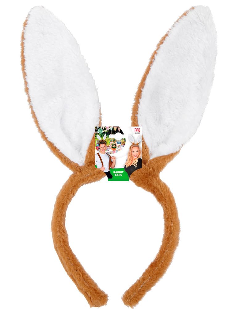Widmann 51953 - Headband with Rabbit Ears, Brown, Animal, Rabbit, Theme Party, Carnival - Image 2