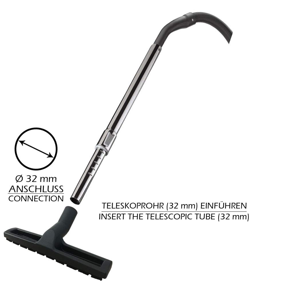 Invest Spazzola Per Parquet Con Attacco 32 Mm - Ugello Per Pavimenti Duri Compatibile AEG, Rowenta, Tefal, Hoover - 3