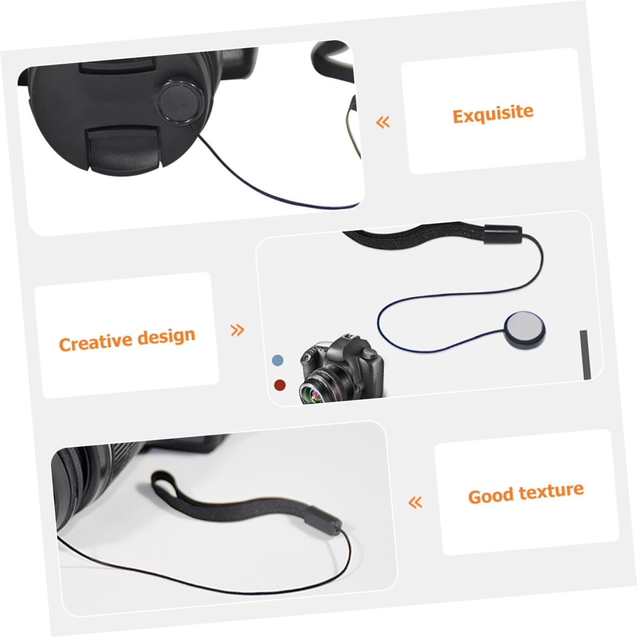 KOMBIUDA Correa Adhesiva Pérdida Cámara De Soporte Ergonómico Y Adhesivo Fuerte Fotografía Y Protección De Equipos