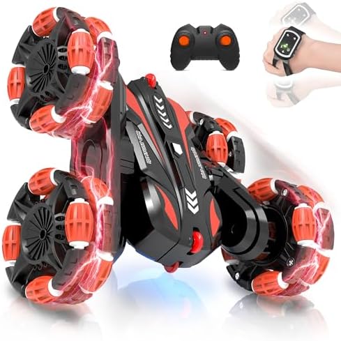 Sukiwiper RC Stunt Car for Kids Ages 5-12 - Cool Spray Effect & L...