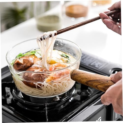 Olla de leche de vidrio para comida de bebés y sopa en estufa 5